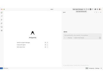 google antigravity-interface