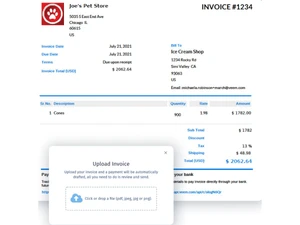 Veem-send invoice
