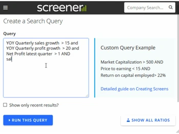 screener in-query