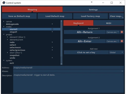 Visution MAPIO-control system