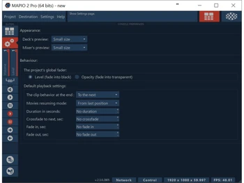 Visution MAPIO-projection