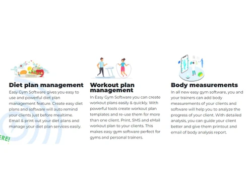 FEATURES OF EASY GYM SOFTWARE