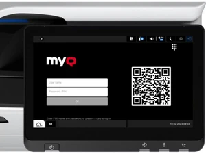 MyQ-login screen