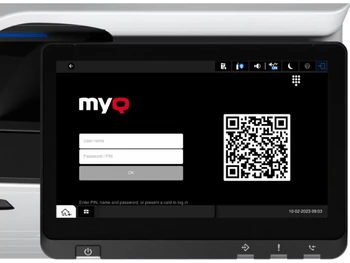 MyQ-login screen