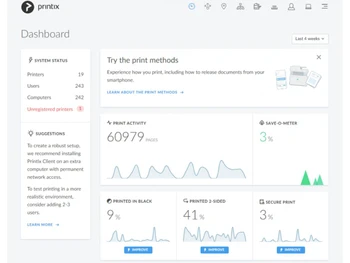 Printix-dashboard