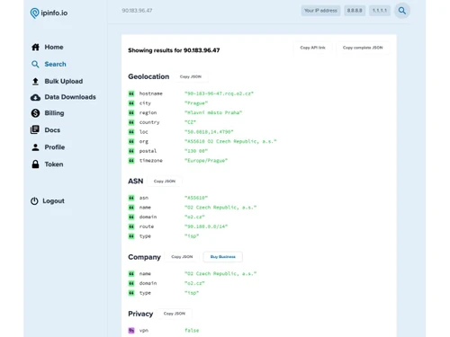 IPinfo-search