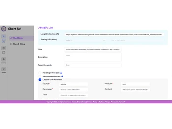 munshify-short-url-features