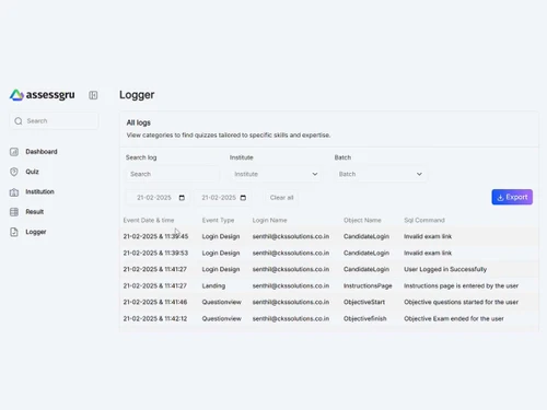 Assessgru logger