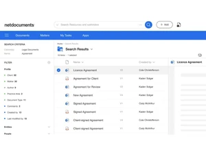 NetDocuments-filters
