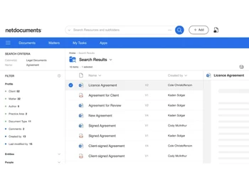 NetDocuments-filters