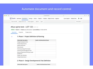 Qualio-automate document