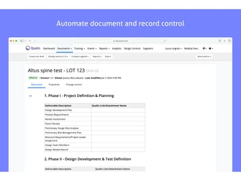 Qualio-automate document