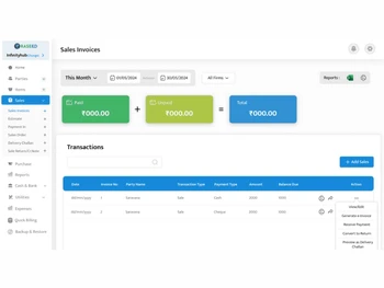 Raseed sales invoices