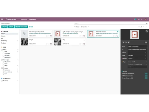 Odoo Documents-upload