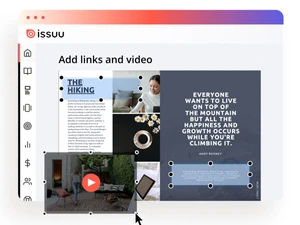 Issuu-add videos and links