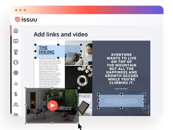 Issuu-add videos and links