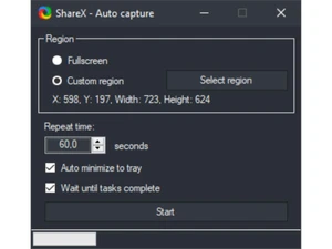 ShareX-auto capture