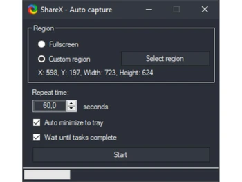 ShareX-auto capture