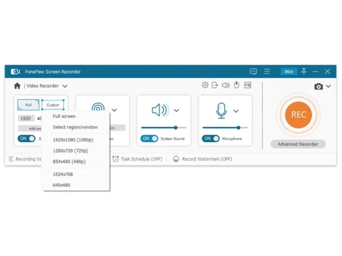 FonePaw Screen Recorder-advanced