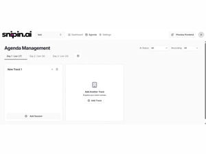 Snipin AI agenda