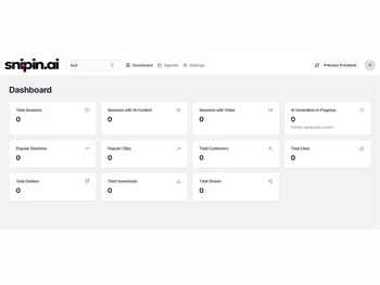 Snipin-AI dashboard