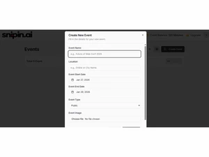 Snipin AI Event
