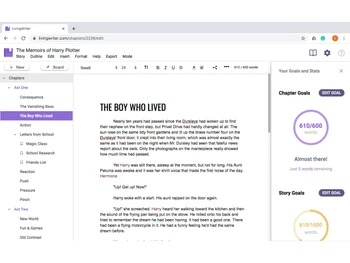 livingwriter-interface