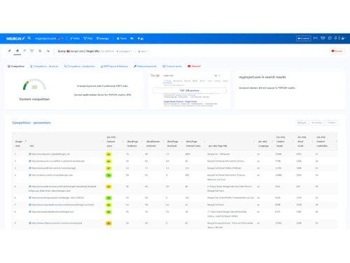 NeuronWriter-competitors analysis