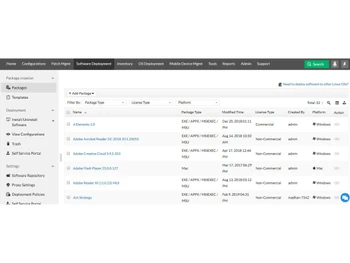 manageengine endpoint central-packages