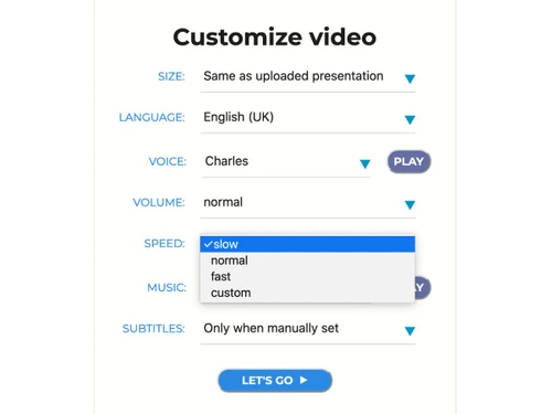 narakeet-customize