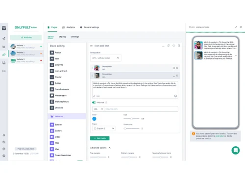 Onlypult-landing page