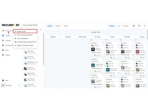 RecurPost-create post