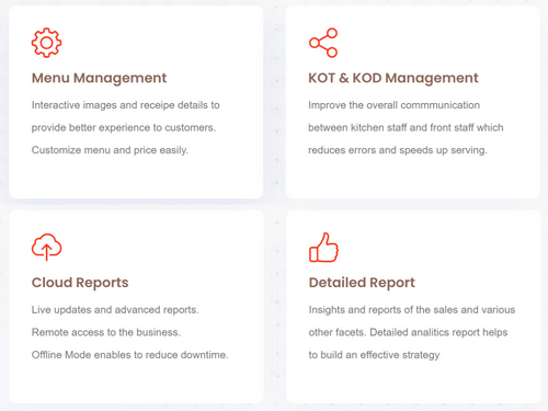 Expodine Restaurant Management-features