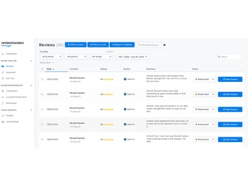ReviewTrackers-ratings and reviews