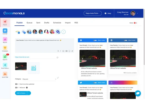 Sociamonials-Publisher