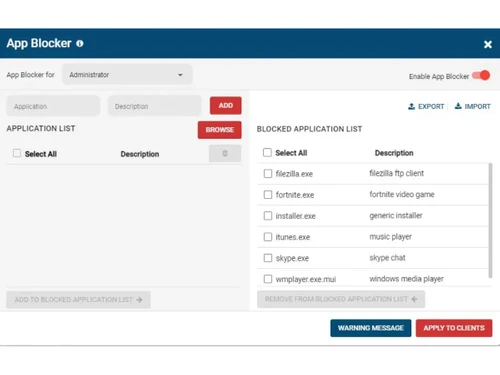 CurrentWare-app blocker