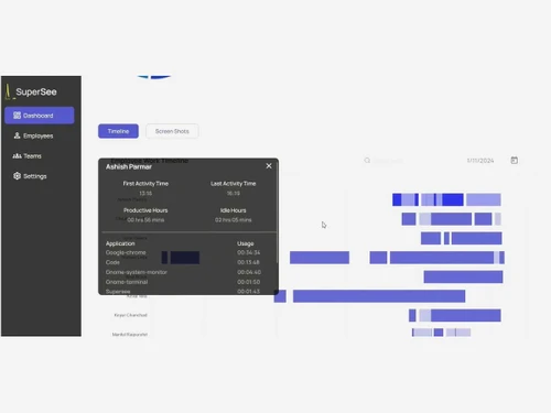 SuperSee timeline
