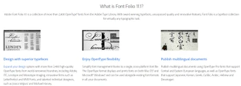 Adobe font Folio