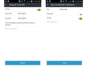 ZoomShift-request time off
