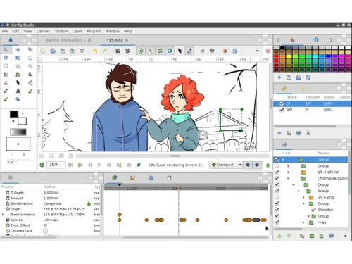 Synfig Studio-dashboard