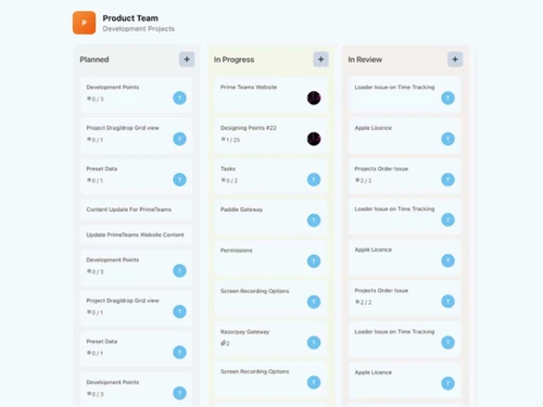 Prime Teams projects