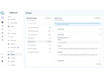 Alli AI-onpage