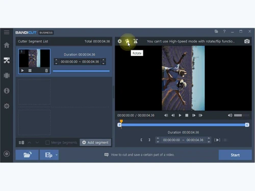 bandicut-Video Rotation