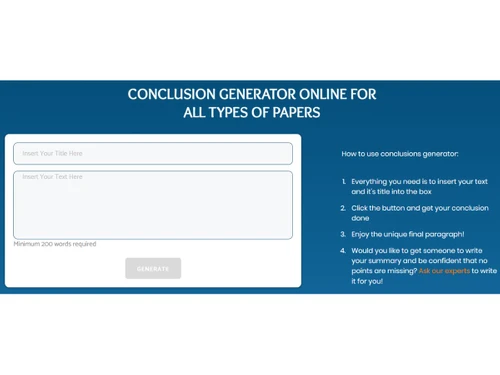 PapersOwl-conclusion generator
