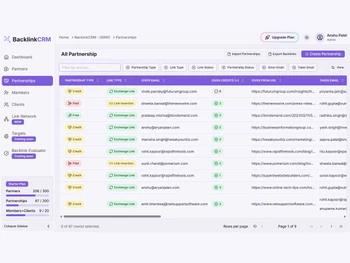 BacklinkCRM partnership