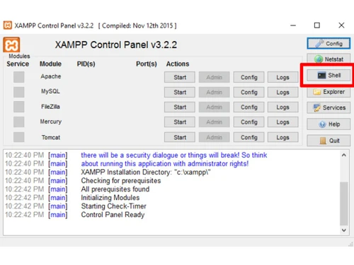 XAMPP-control pannel