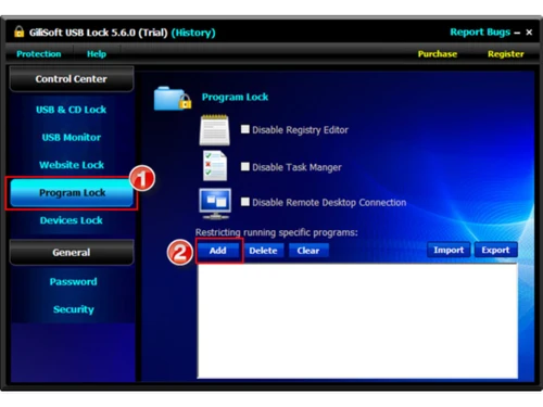 gilisoft usb lock-program