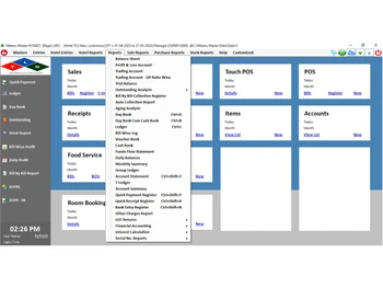 MenuMaster MINI-reports