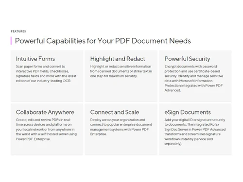 Nuance Power PDF features