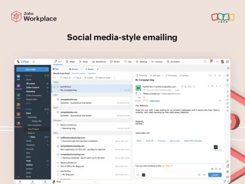 Zoho Workplace-emailing